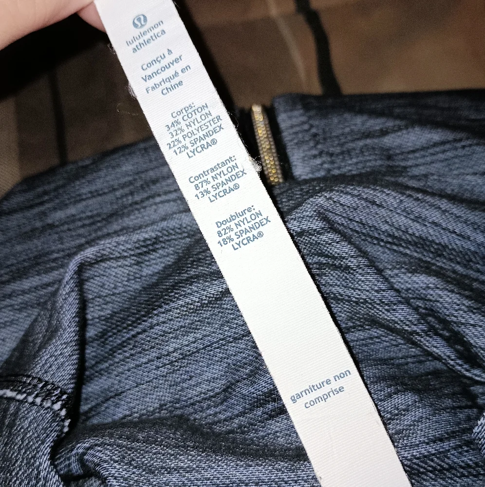 Lululemon Athletica Gray and Black Zip-Up Sweatshirt 8‎